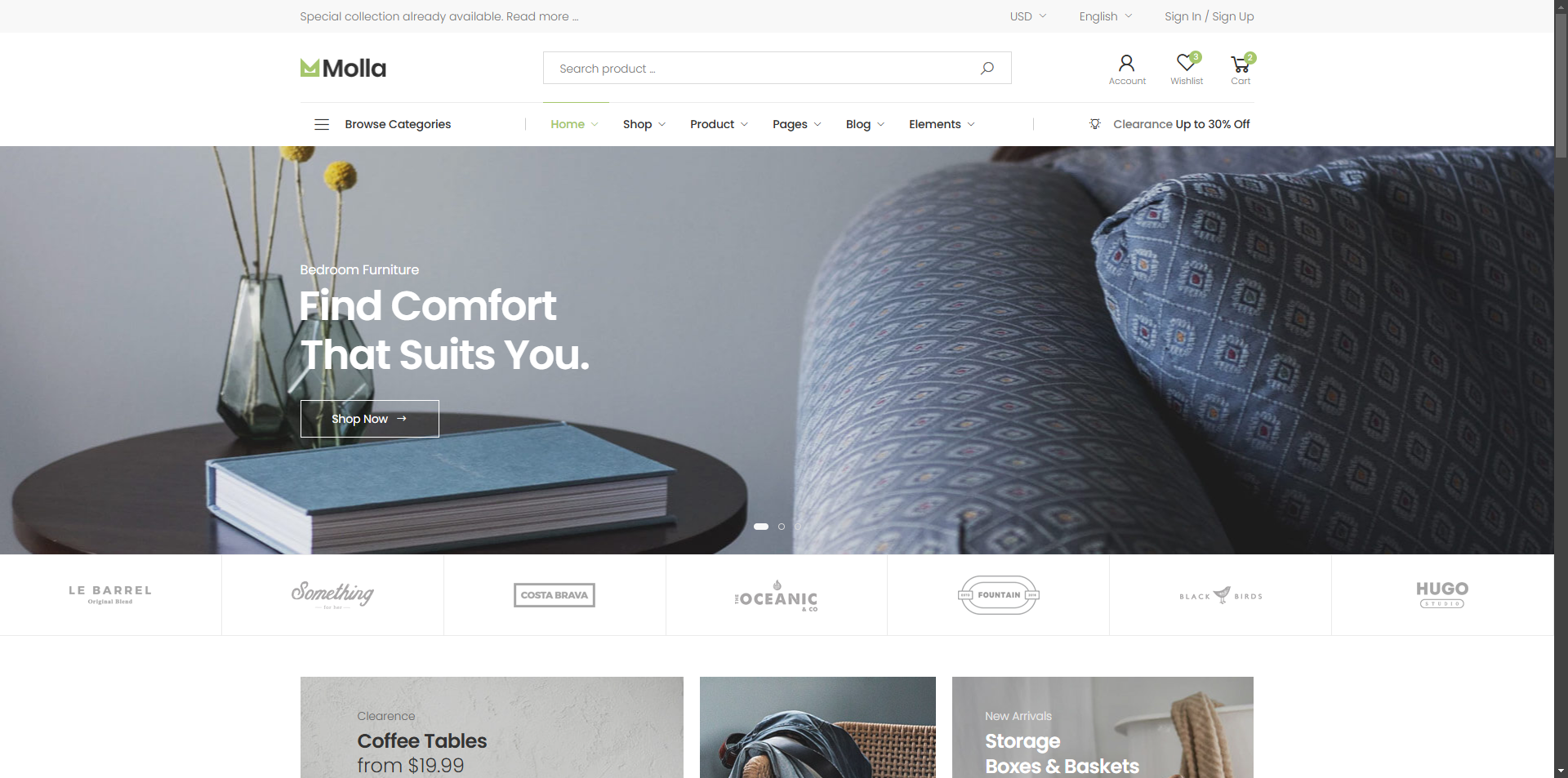 Molla - Modern E-commerce Template